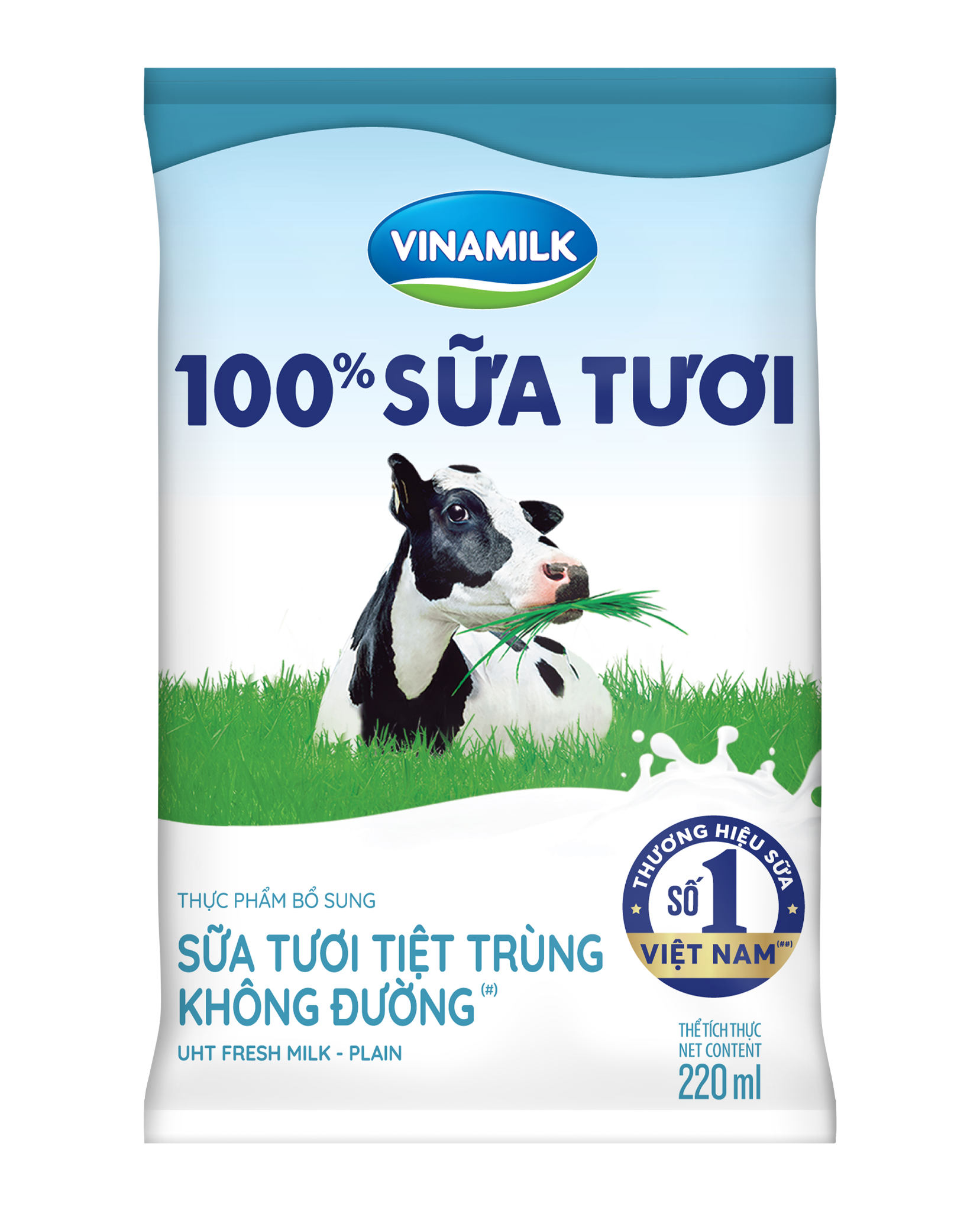 Thùng Sữa tươi tiệt trùng không đường Vinamilk 100% Sữa tươi - 220ml x